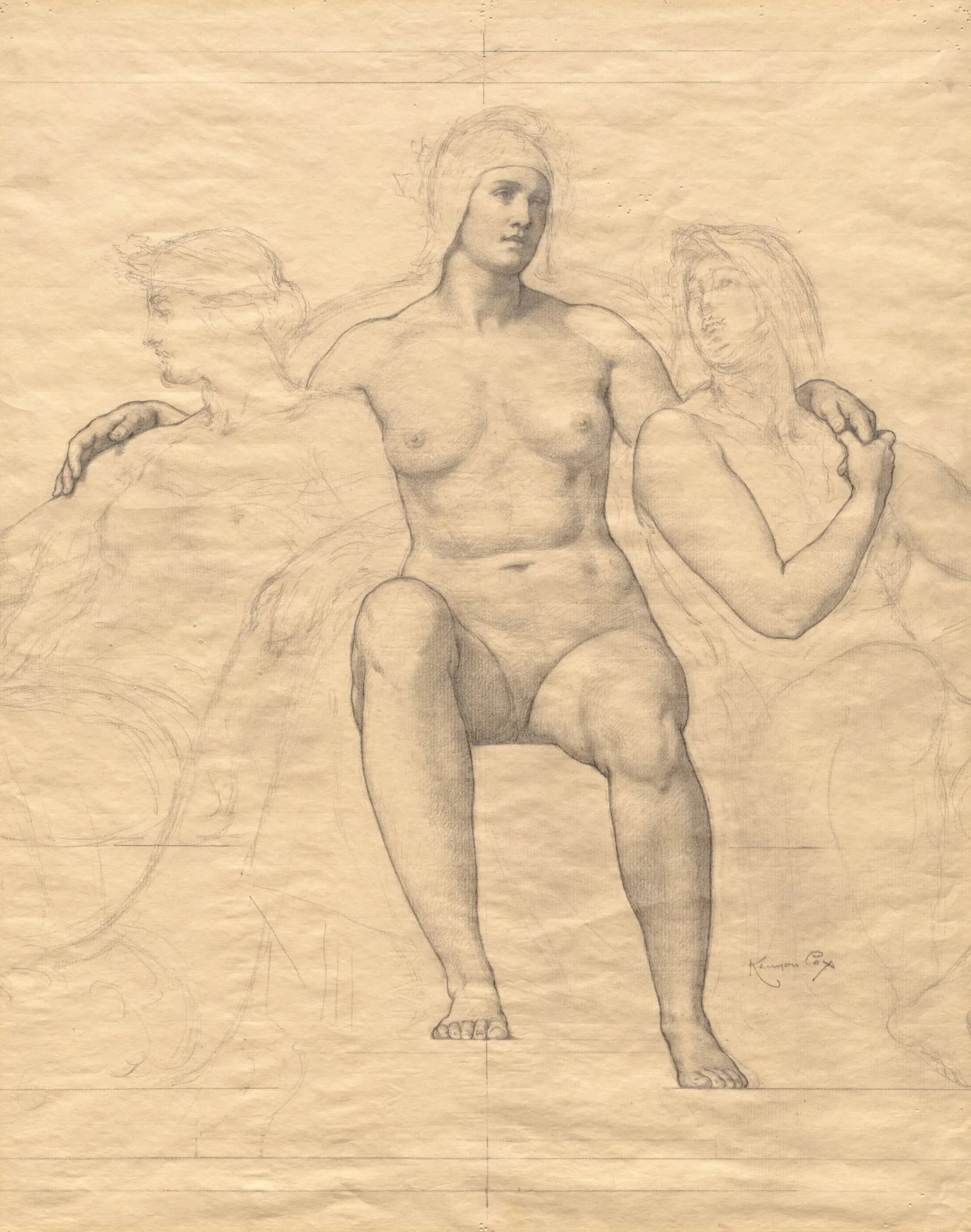 Allegorical Female Figures, by Kenyon Cox, 1912
