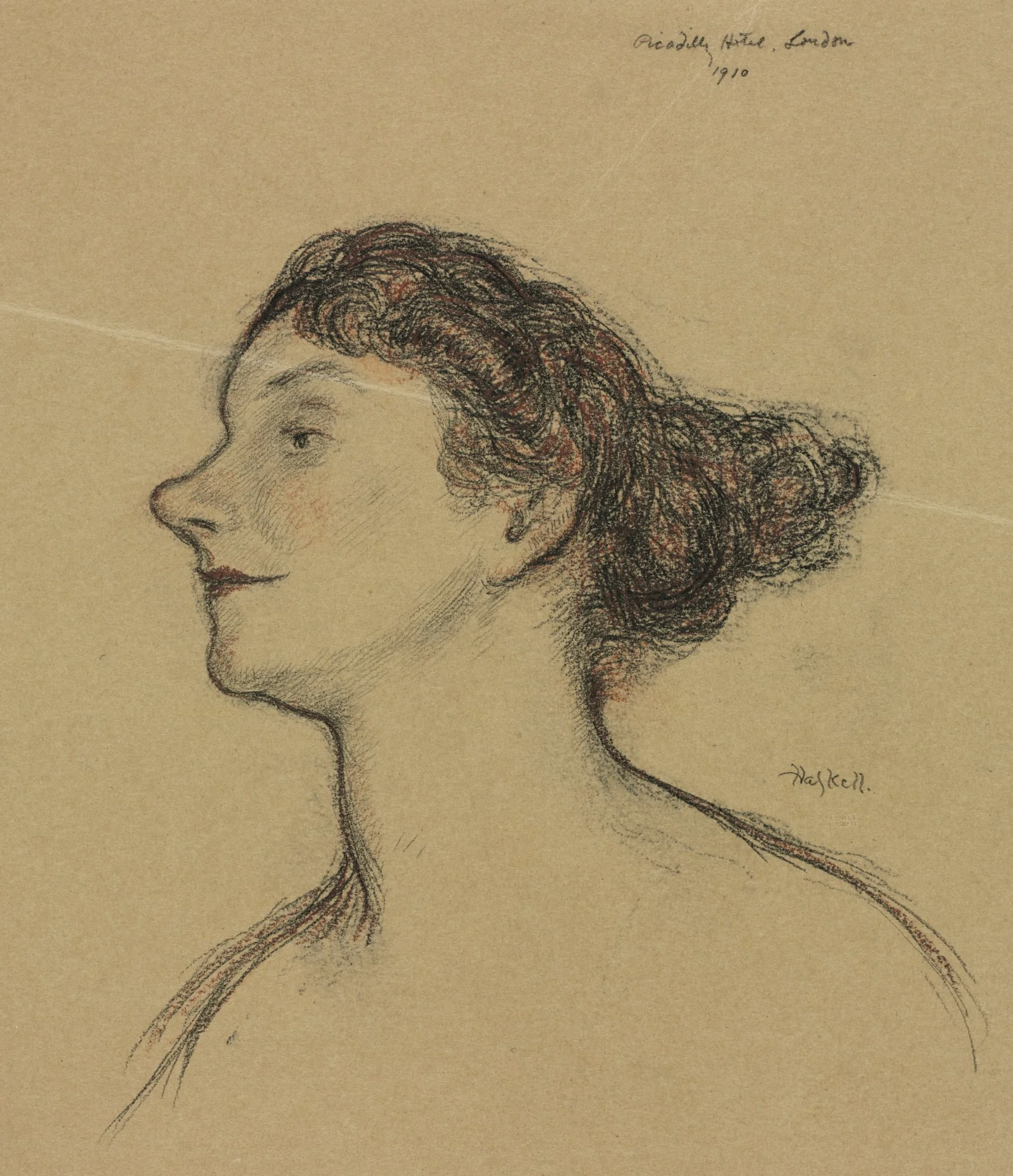 Yvette Guilbert, by Ernest Haskell, 1910