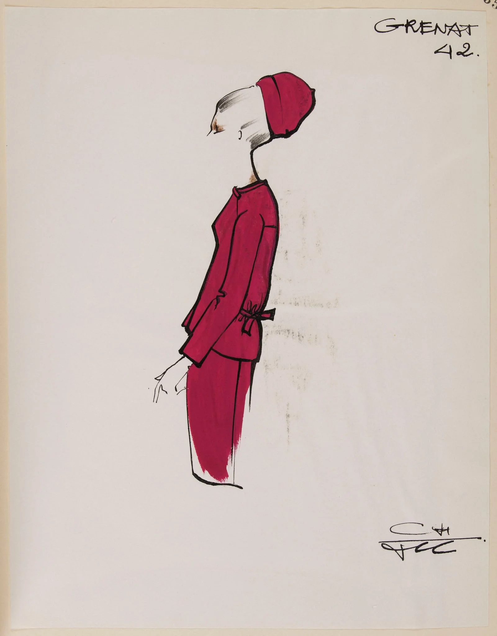 Grenat, by Carven, 1963