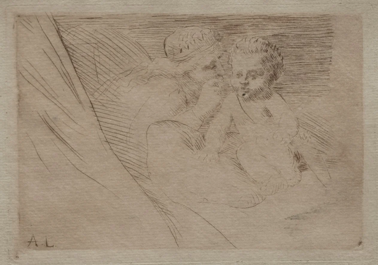 Mab and Cupid, by Alphonse Legros, 1880