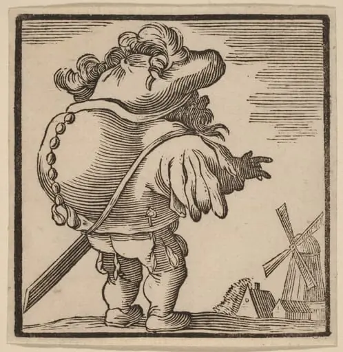 Hunchback Gazing at a Windmill