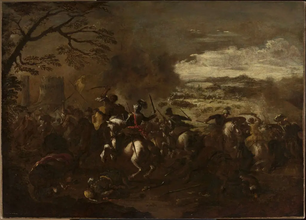 A battle scene
