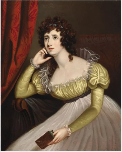 Portrait of Mrs Cottingham, by Robert Home, oil, 1802