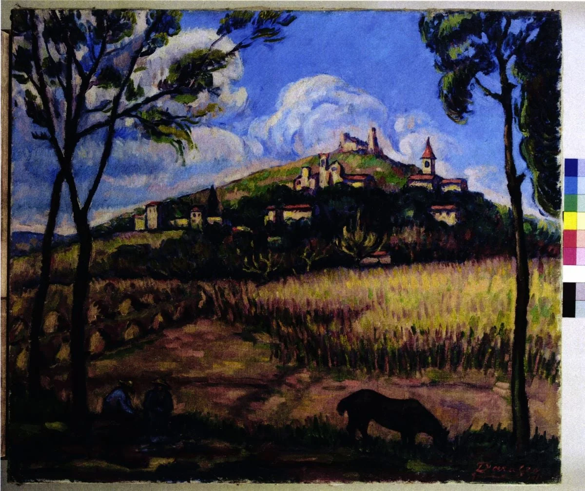 Vedere a satului Grimaud, by Nicolae Dărăscu, unspecified, 1943