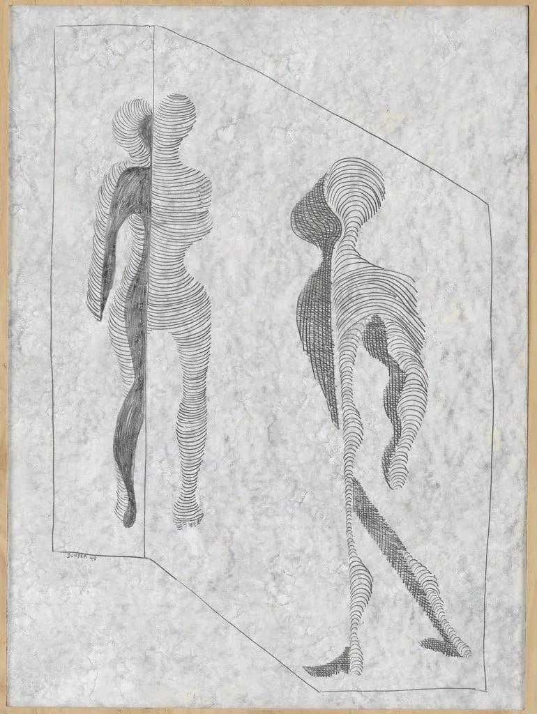 Untitled, by Joan Junyer, gouache, 1948