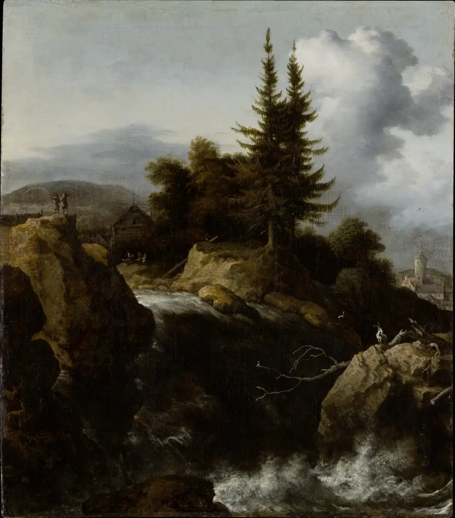 Landscape with Waterfall