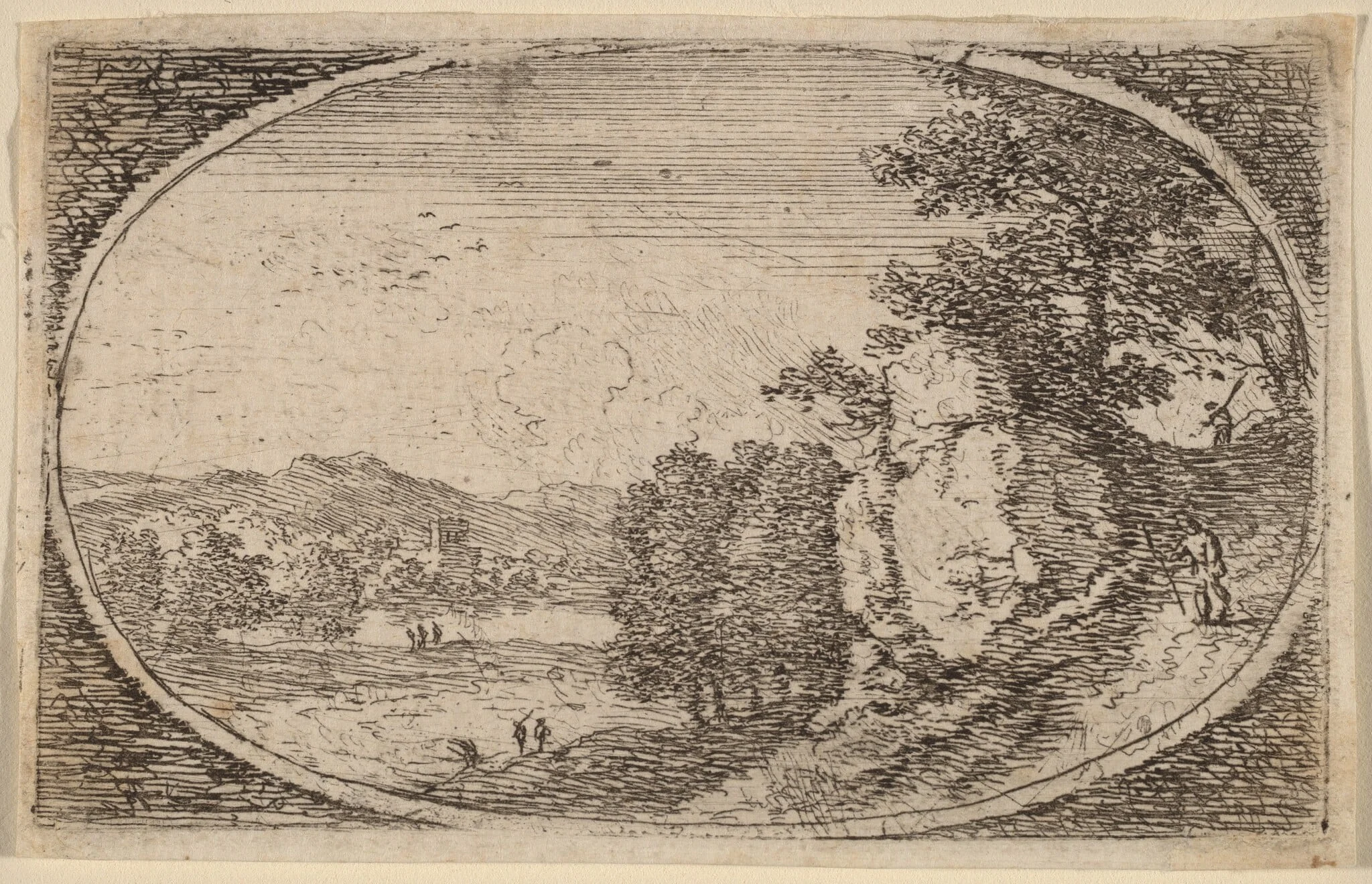 The Steep Path, by Herman van Swanevelt, ink, 1628