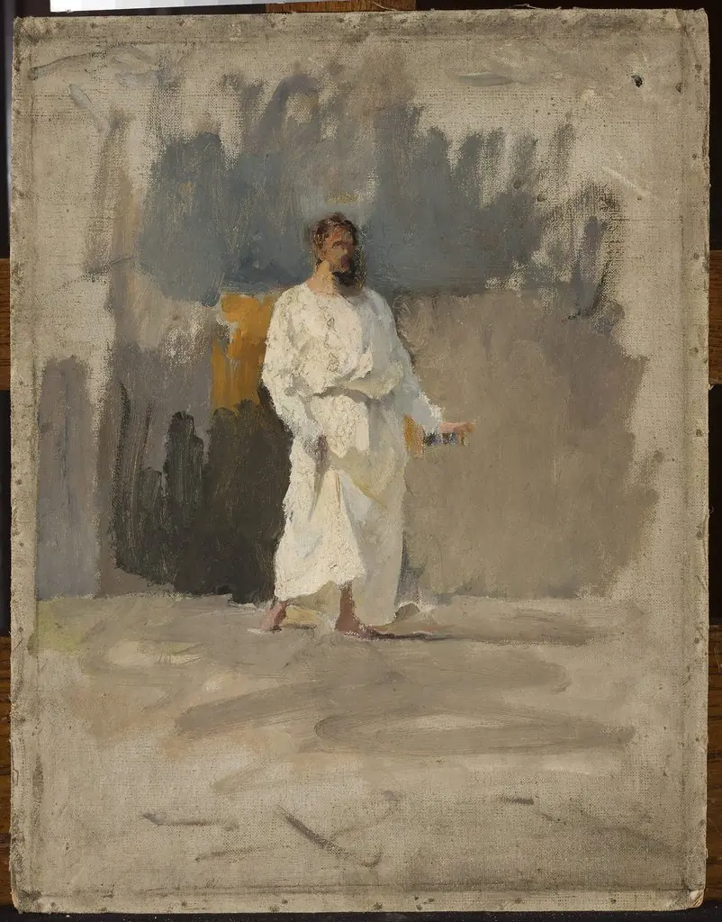 Study of Christ for the painting “Pool of Siloam”