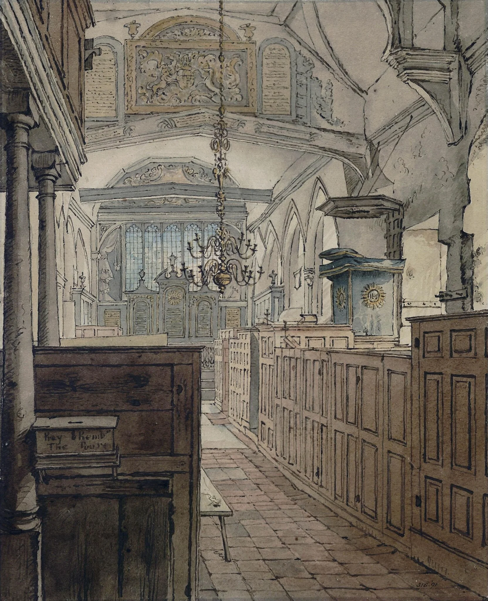 Interior of an old church