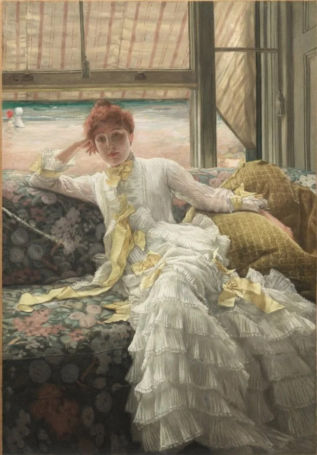 Seaside (July: Specimen of a Portrait), by James Tissot, unspecified, 1878