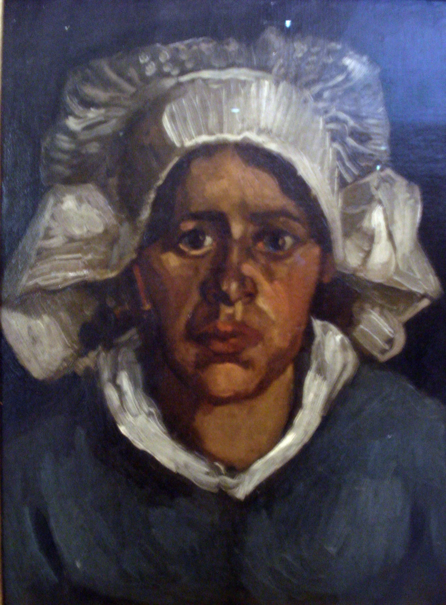 Head of a Peasant Woman with White Cap