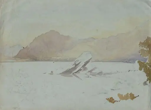Landscape with mountains