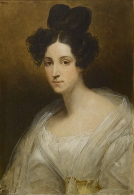 Césarine de Houdetot, Baronne de Barante (1794-1877), by Ary Scheffer, oil, 1841