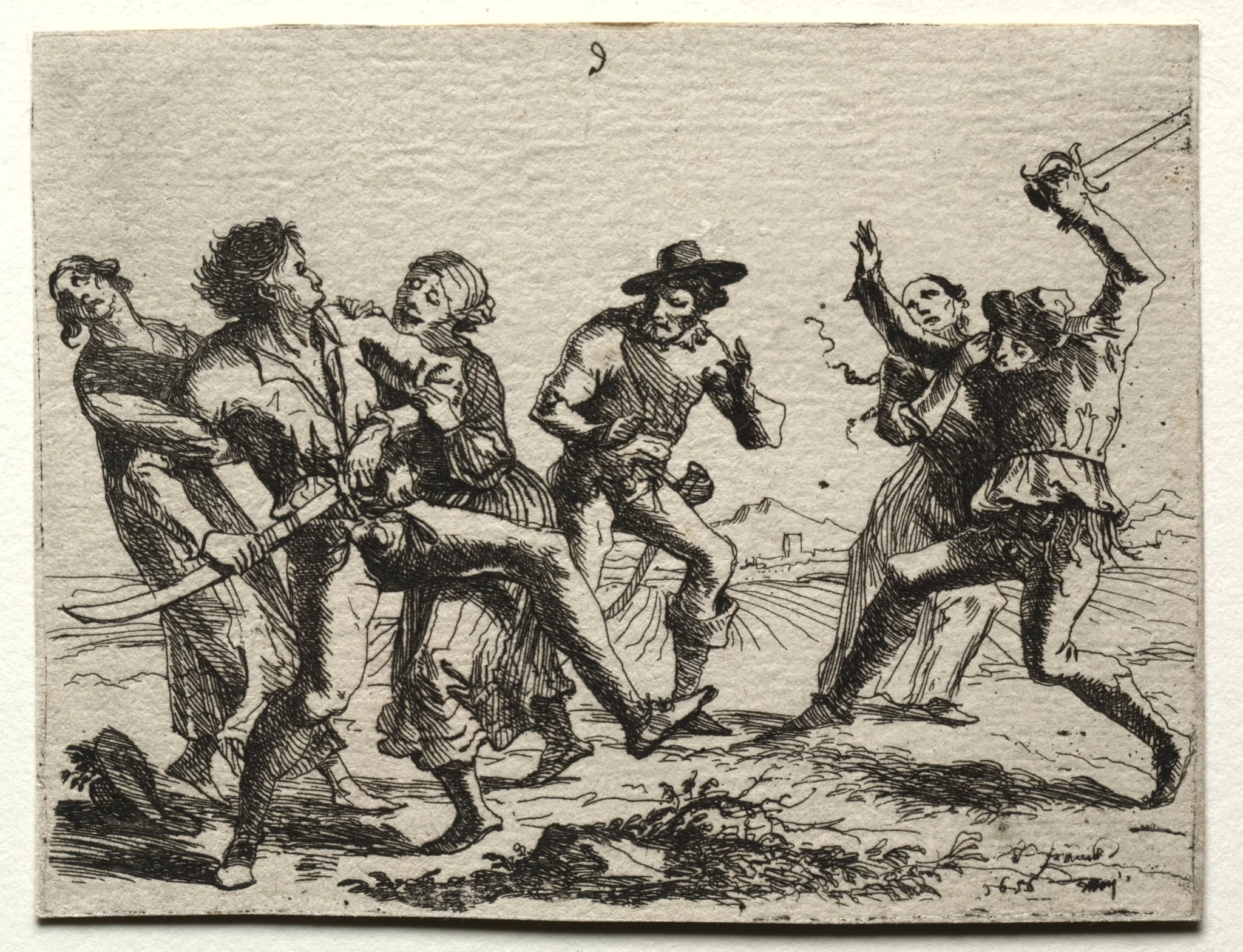 Military Subjects:  A Quarrel, by Hans Ulrich Franckh, 1651