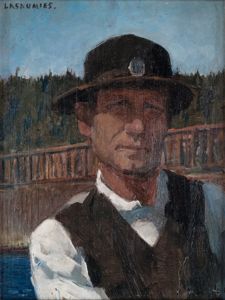 Laskumies, by Akseli Gallen-Kallela, unspecified