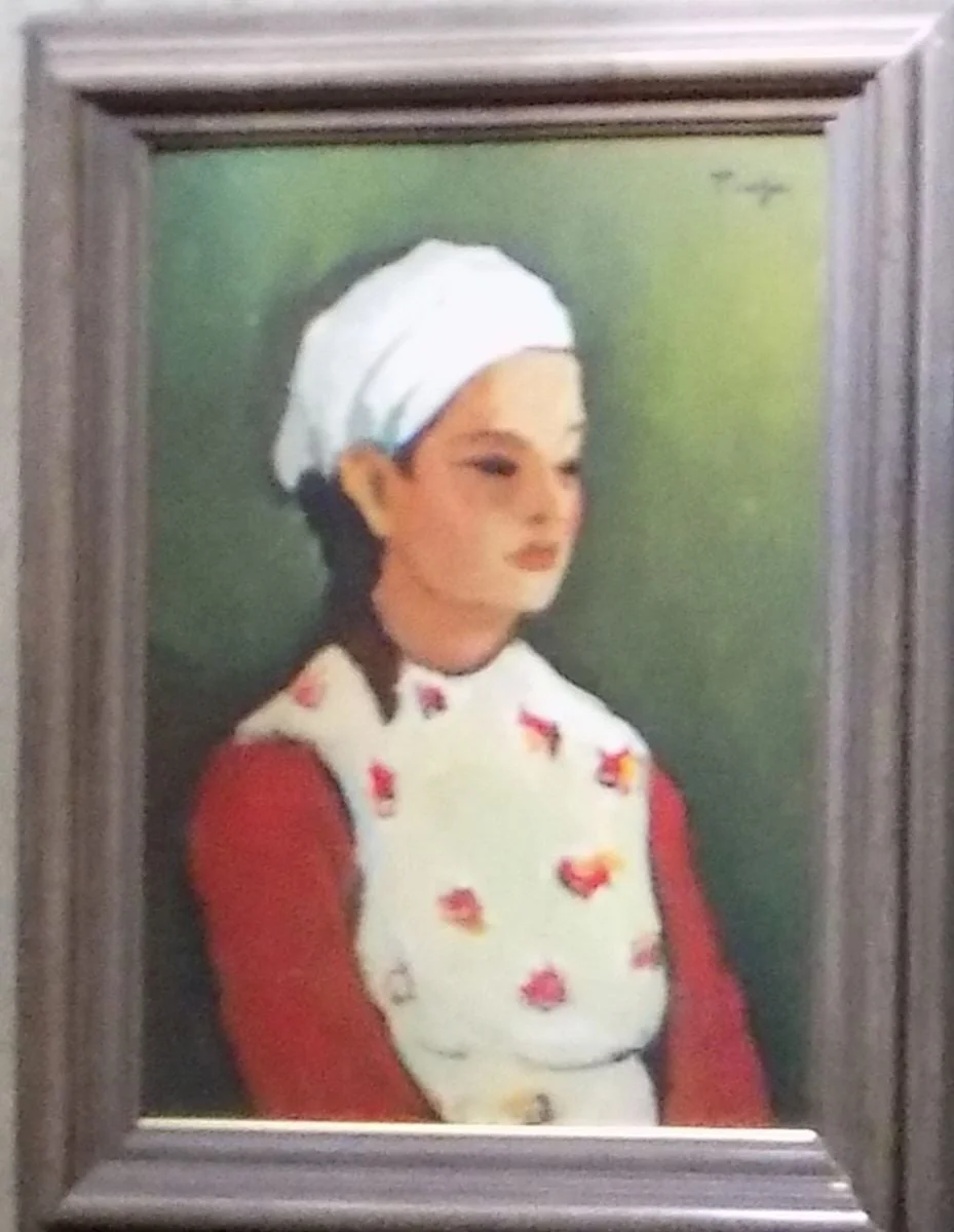 Fată cu basma, by Nicolae Tonitza, 1923