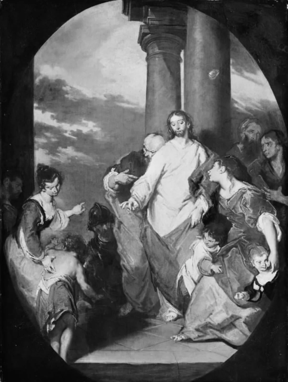 Christ Blessing Little Children, by Unknown, 1737