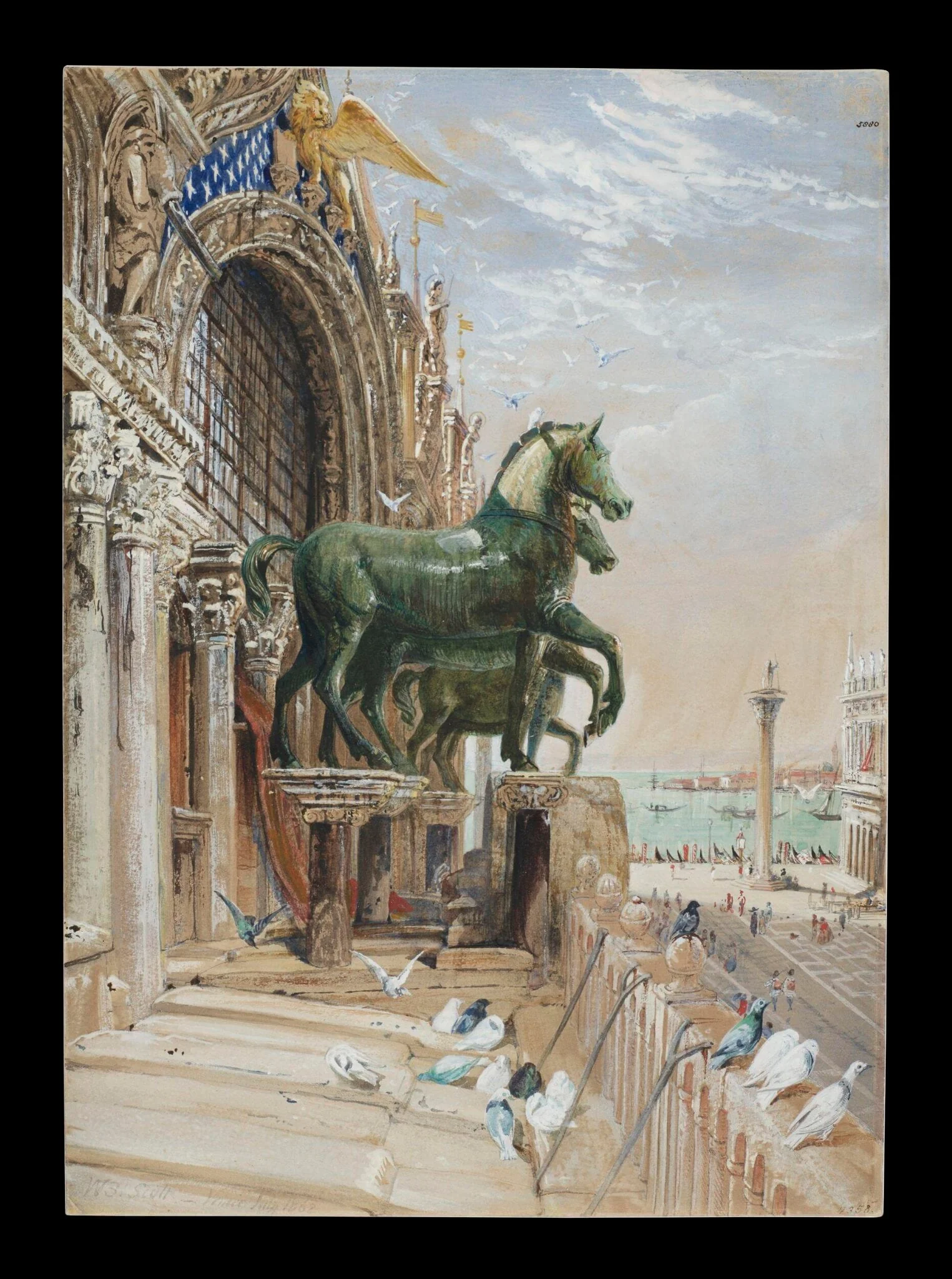 Upper Portion of the Facade of St Mark's, Venice