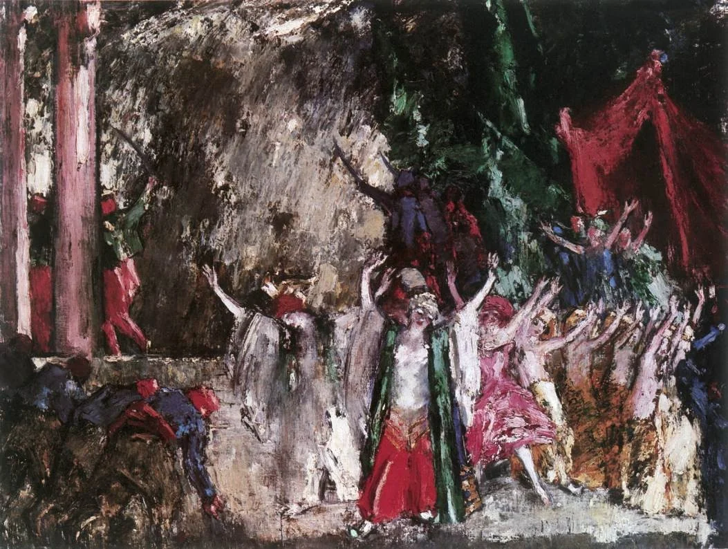 Finale (Stage Scene), by János Vaszary, oil, 1923