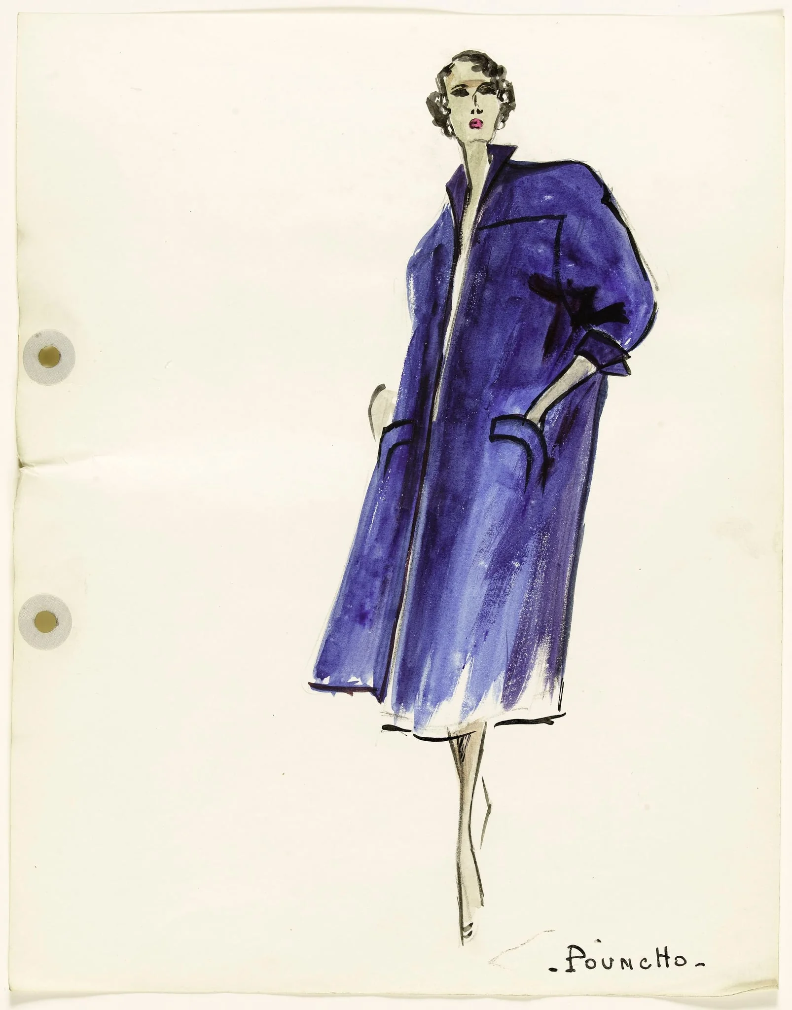 'Pouncho', by Carven, 1951