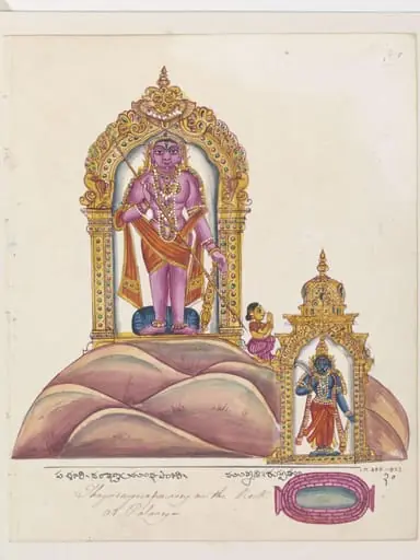 The god Subrahmanya as Velayudha-Subrahmanya or Palani-andavar
