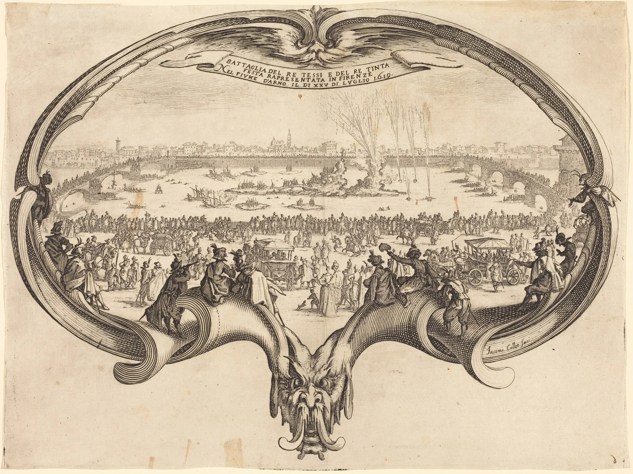 The Fan, by Jacques Callot, ink, 1619