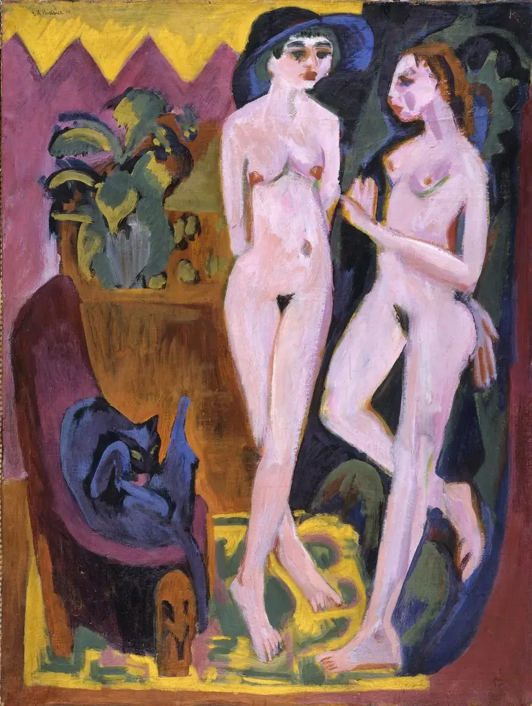 Two Nudes in a Room