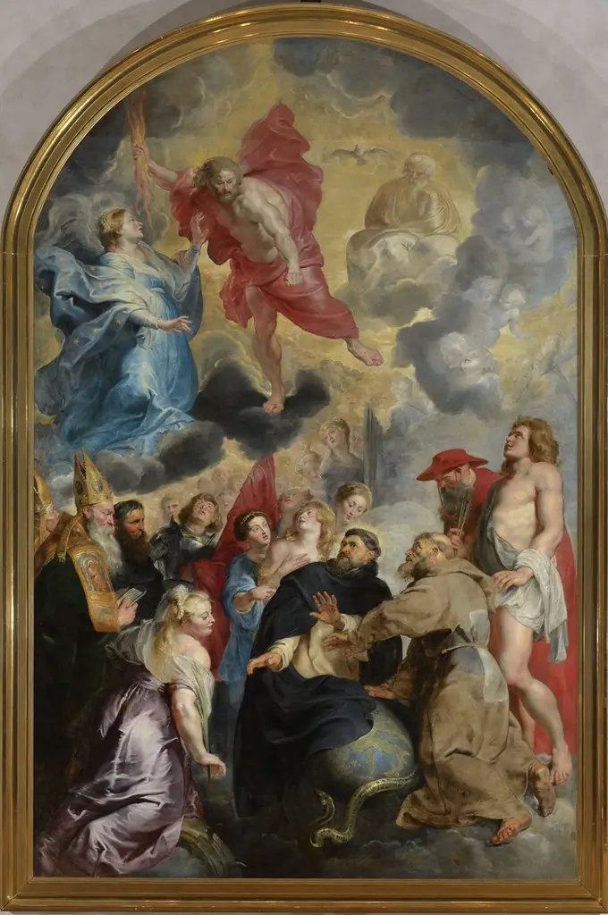 Saint Dominic and Saint Francis Protecting the World from the Wrath of Christ