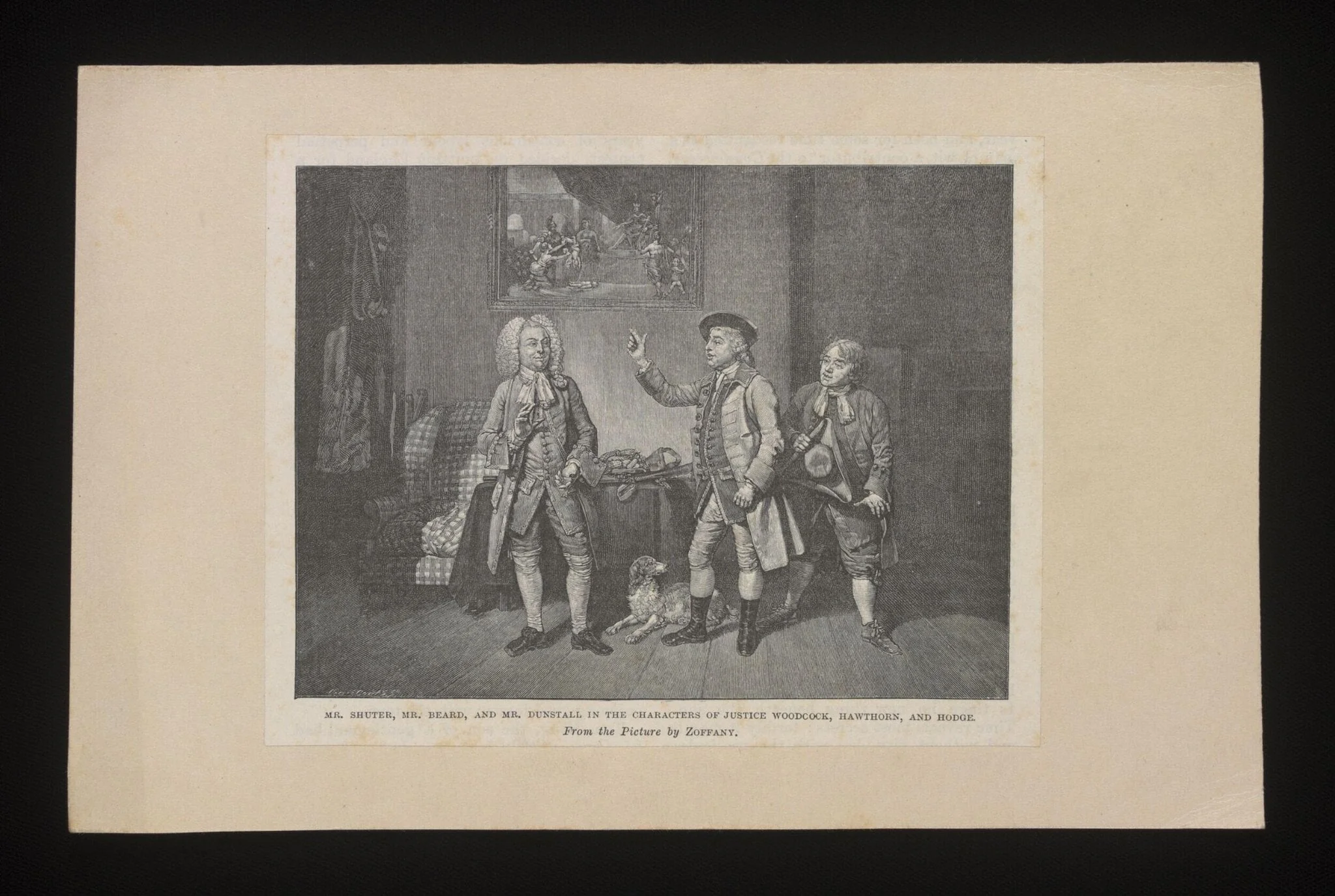 Mr Shuter, Mr. Beard, and Mr. Dunstall in the charaters of Justice Woodcock, Hawthorn and Hodge