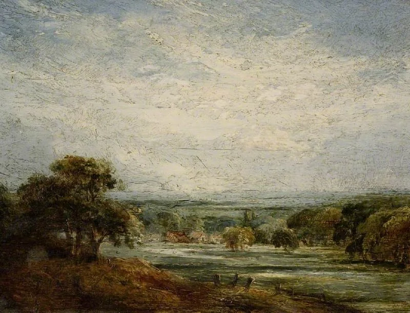 Shoreham Vale, by John Linnell, oil, 1842