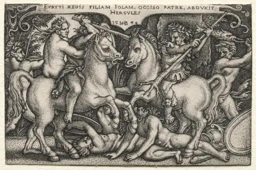 The Labors of Hercules: Hercules Abducting Iole