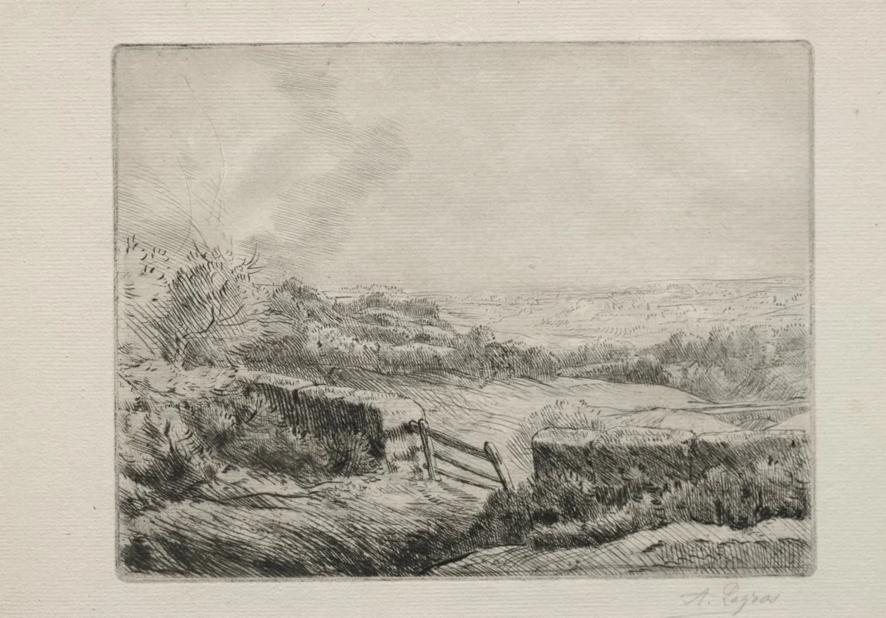 Entrance to the Field, by Alphonse Legros, 1884