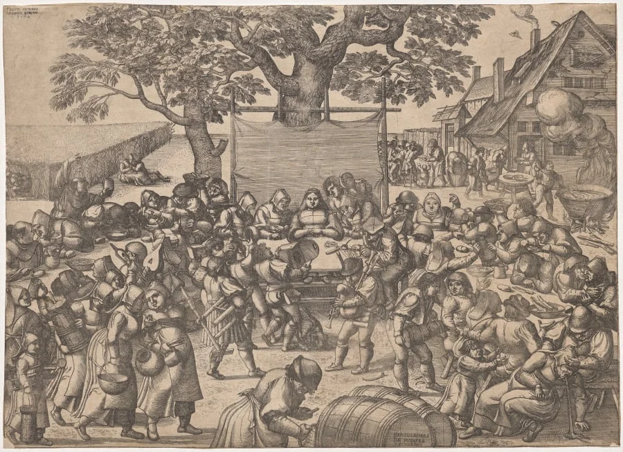 The Large Wedding Feast, by Peeter van der Borcht, 1560