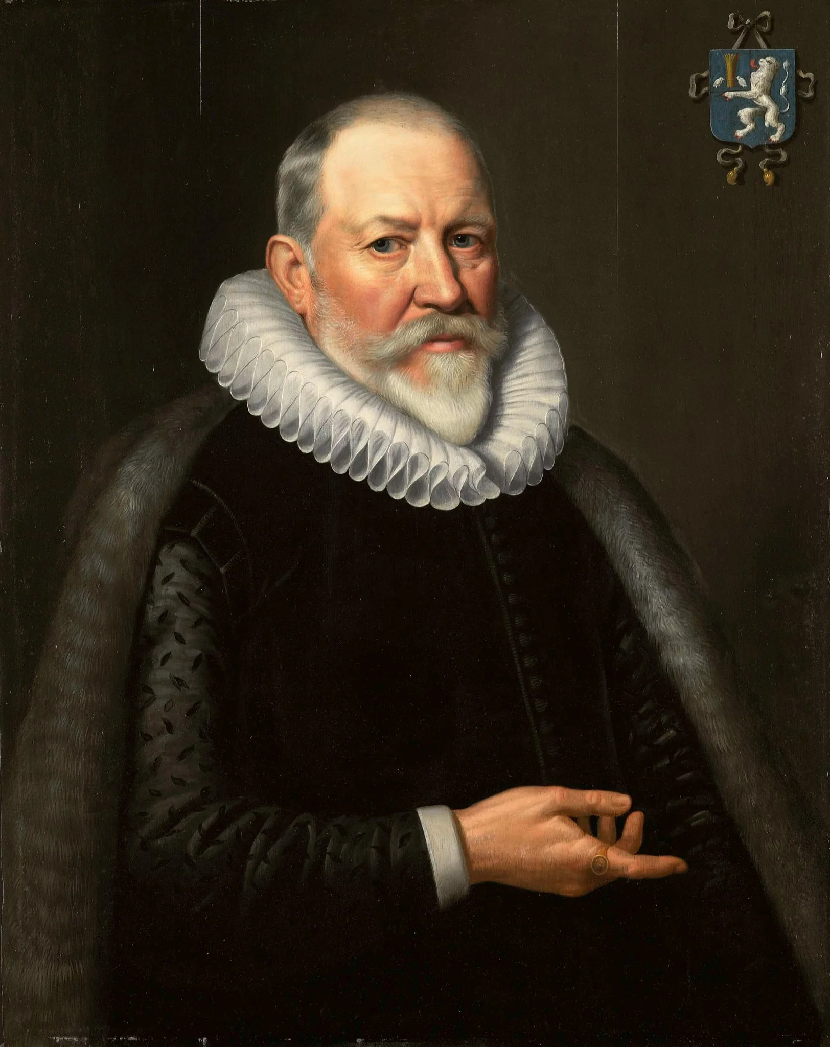 Portrait of Maerten Ruychaver, Burgomaster of Haarlem, by Unknown, unspecified, 1653