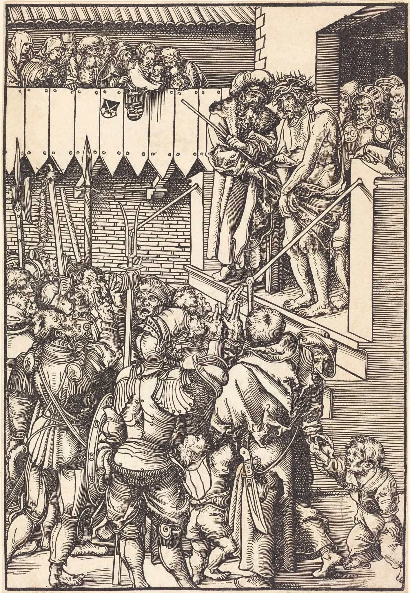 Ecce Homo, by Lucas Cranach the Elder, ink, 1509