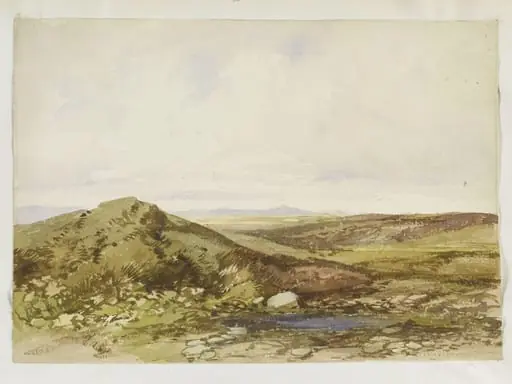 Watercolour in album of 51 drawings and watercolours by James Duffield Harding