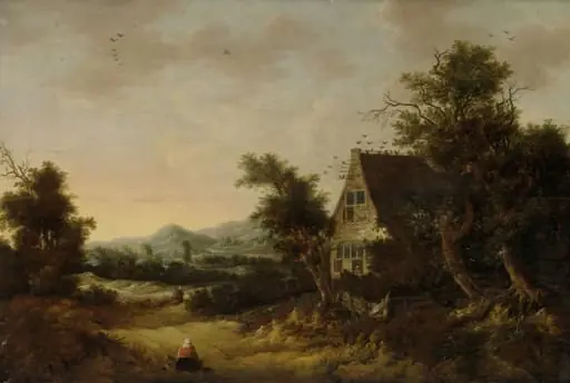 Hilly Landscape with Peasant Cottage