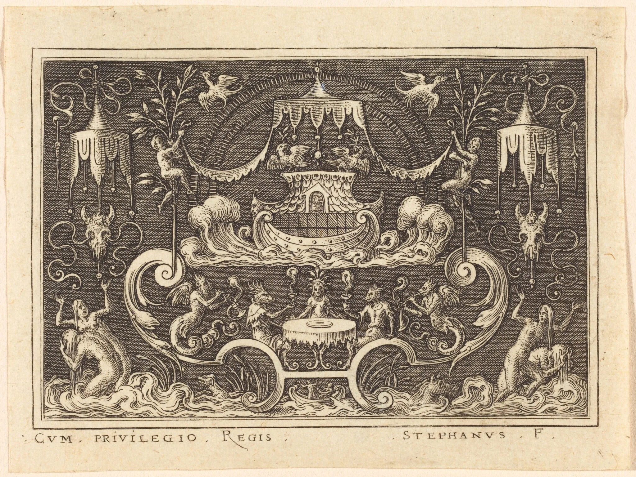 The Deluge, by Etienne Delaune, ink, 1551