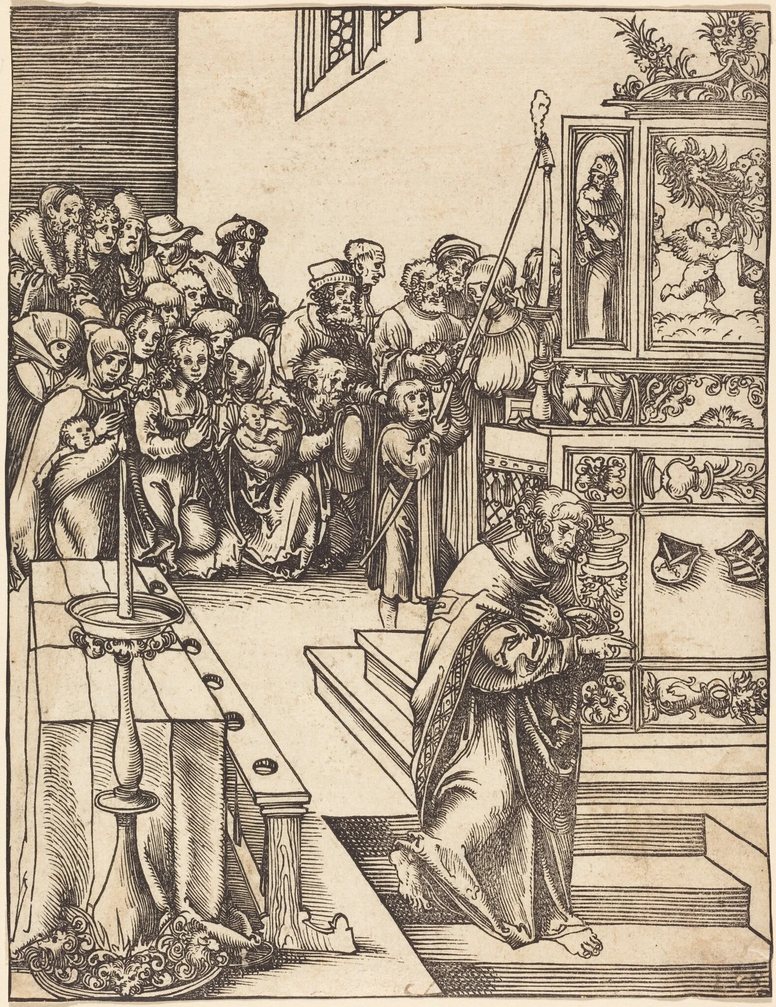 Saint John the Evangelist, by Lucas Cranach the Elder, ink, 1512