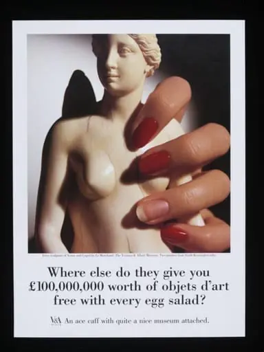 Where else do they give you £100,000,000 worth of objets d'art free with every egg salad?
