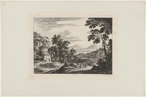 Cattle Drover in an Italian Landscape