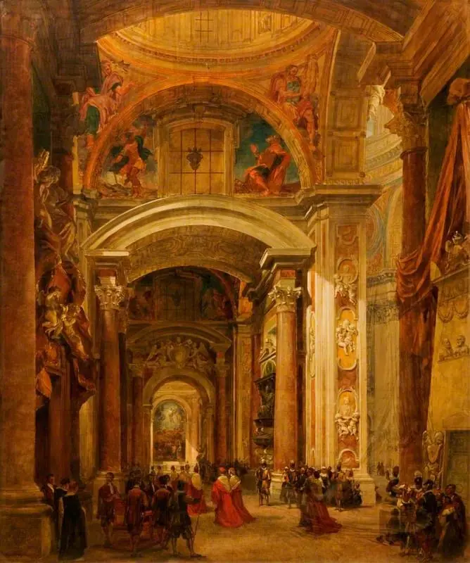 Interior of St Peter's, Rome