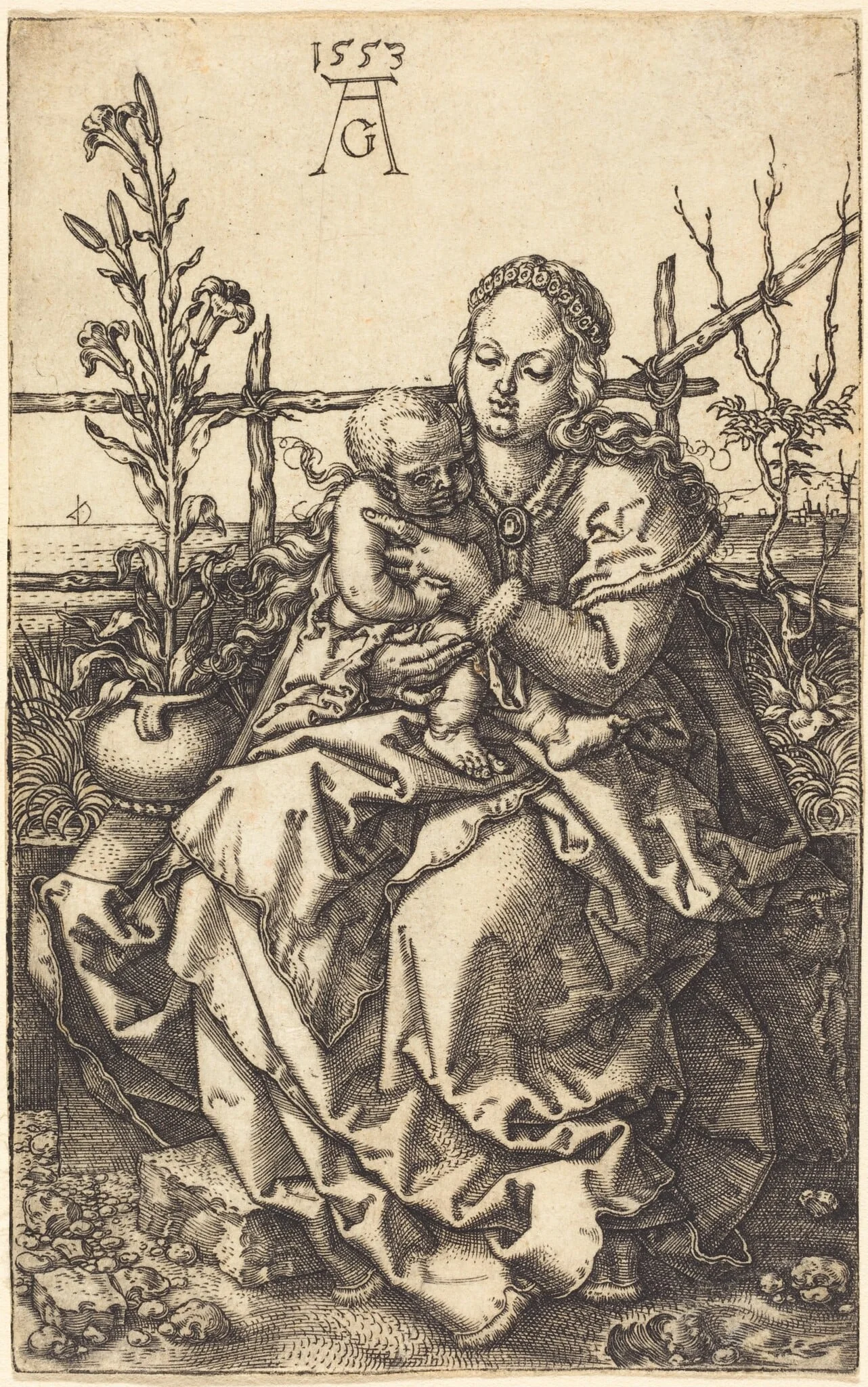 The Virgin Seated