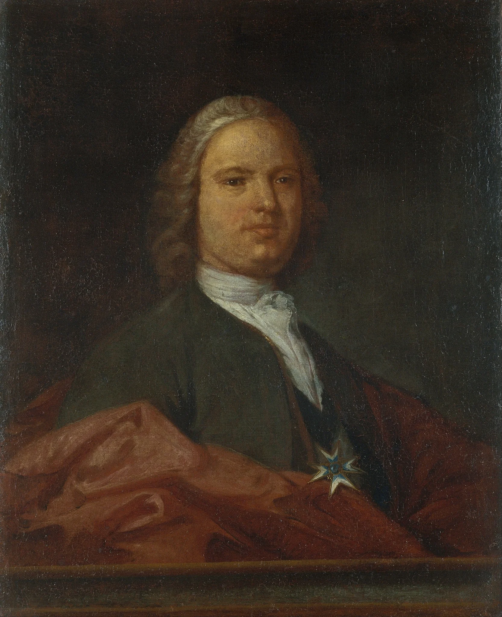Portrait of a Knight of the Order of Saint John, by Antoni Viladomat i Manalt, oil, 1750