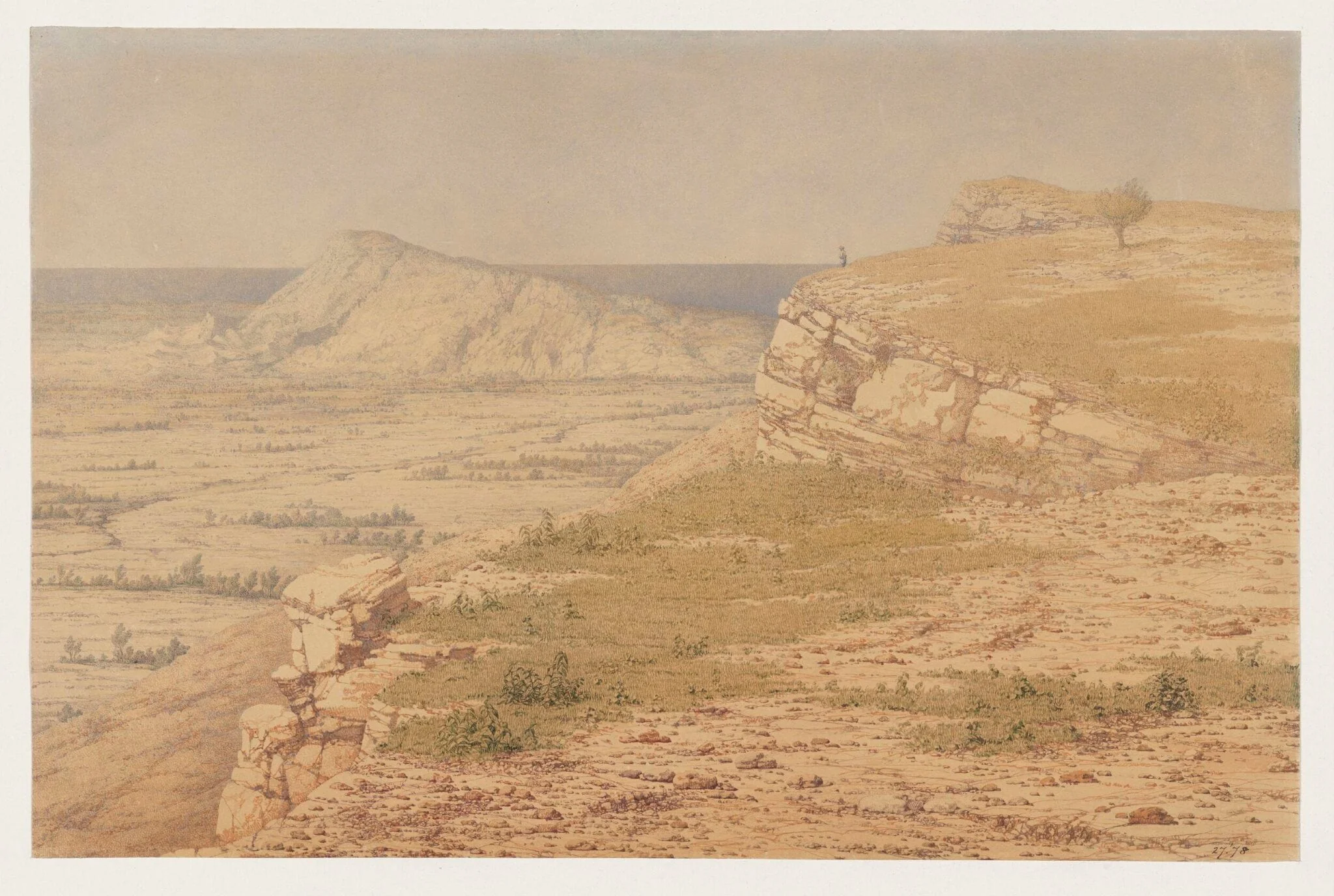 View of the Island of Rhodes, by Richard Dadd, watercolor, 1845