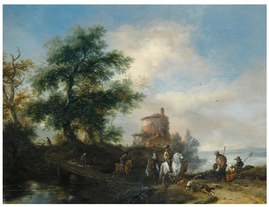 Departure of the hunt