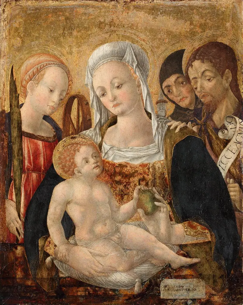 The Virgin and Child with Sts. Catherine of Alexandria, Clara and John the Baptist