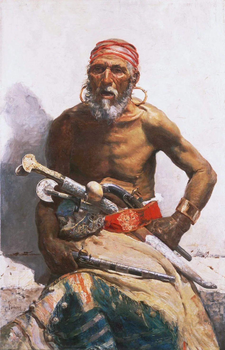 Arab Chief, by Mariano Fortuny Marsal, oil, 1874