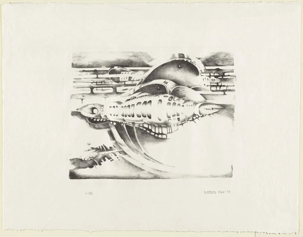 Untitled, by Lee Bontecou, ink, 1968