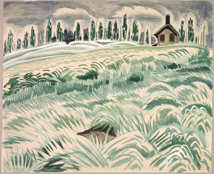 Hillside, by Charles Burchfield, 24
